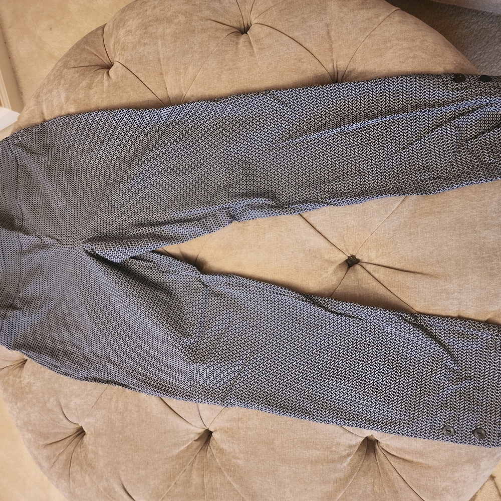 Blue/White Patterned Pants - Picture 4 of 4